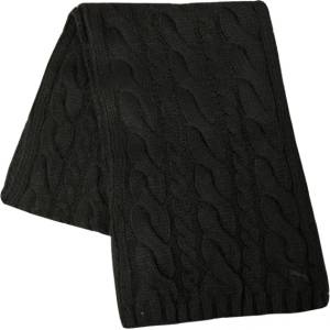 PUMA Dave Cable Knit Scarf Black - magazinko