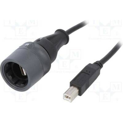 Bulgin PXP6040/A/3M00 USB 2.0, USB A vidlice,USB B vidlice, 3m