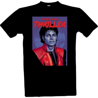 Tričko s potiskem Michael Jackson Thriller pánské černá