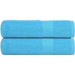 vidaXL Кърпи за ръце FROGN 2 бр. Тюркоазени 50x100 см 360 г/м2 (136974)