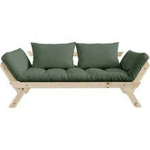 Karup sofa Bebop *180 cm natural + futon olive green 756