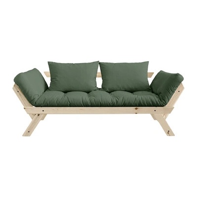 Karup sofa Bebop *180 cm natural + futon olive green 756