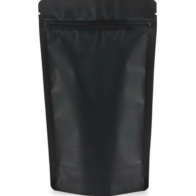 Doypack ZIP | černý mat | recyklovatelný obsah 100ml (85 × 140 + 50mm)