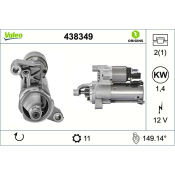 Štartér VALEO 438349