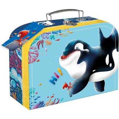 Teddies Kufřík/Kufr školní papírový Hi! 25x18x9 cm