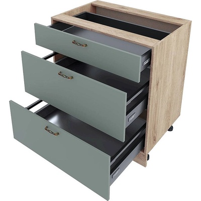 ИРИМ Долен кухненски шкаф Сити АРФ-Олив мат-11-55 80 см