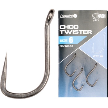 Kevin Nash Chod Twister Barbless vel.4 10 ks