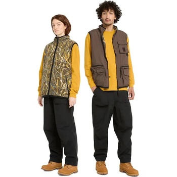 Timberland Потник Timberland Reversible Utility AOP vest - Brown (Chocolate Brown)