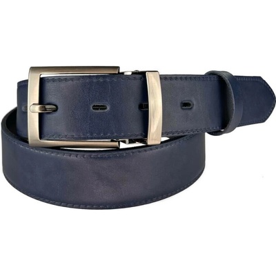 Penny Belts pánský kožený opasek 35-020-1-56 modrý