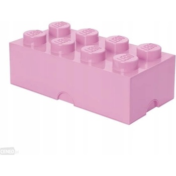 LEGO® úložný box 25 x 50,2 x 18,1 cm světle ružová