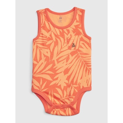 Oranžové baby body Brannan bear GAP