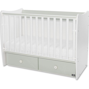 Lorelli Трансформиращо се легло Lorelli - Matrix, 60 х 120 cm, бяло/Milky Green (10150600040P) - baby