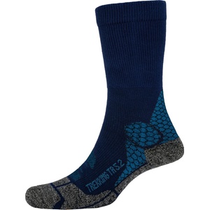P. A. C P. A. C. Дамски туристически чорапи P. A. C. Women's TR 5.2 Trekking Bamboo Cool Walking socks - Navy - размер 35-37 (EU) (207-1376-0211)