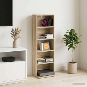 vidaXL Кабинет за CD Дъб сонома 33 x 23, 5 x 97, 5 см (8012694)