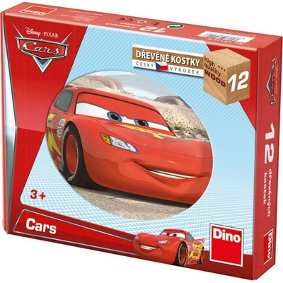 Dino Cars kostky kubus Auta 2 12 dílků