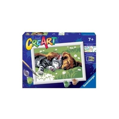Cre Art Ravensburger CreArt for kids: Spiacy kitten with dog