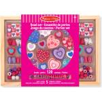 Melissa & Doug - Дървен комплект за създаване на бижута - Сърцa - toytown