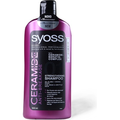 Syoss Ceramide Complex Anti-Breakage šampón proti lámavosti vlasov 500 ml