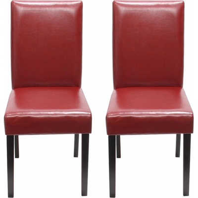 Design Shop Litta tmavé nohy Červená 2 ks