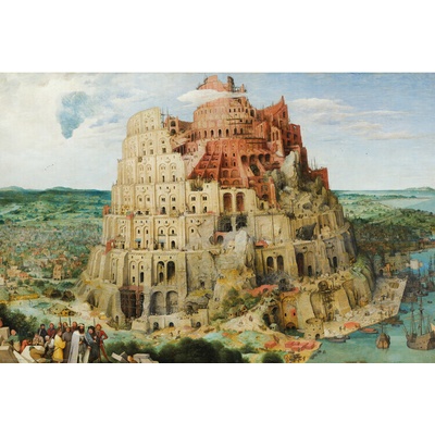 Plagát, Obraz - Tower of Babel, Pieter Bruegel, 91.5 × 61 cm