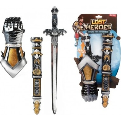 Teddies Rytířská sada - Meč - 50 cm s pouzdrem, chránič na ruku