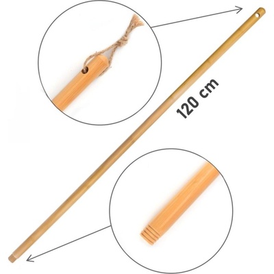 Kinekus KIN3699113 Násada na koště bambus 120cm