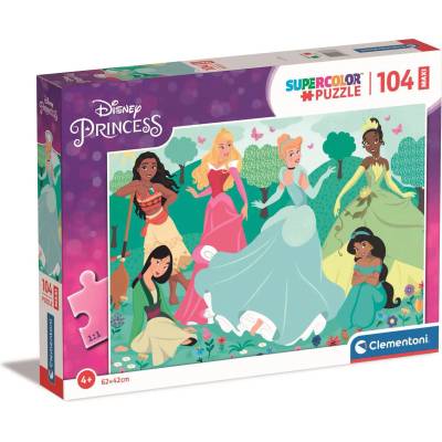 Clementoni - Puzzle Princezné disney 104 maxi - 100 piese