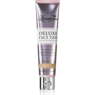 Loving Tan Deluxe Face Tan samoopalovací krém na obličej odstín Medium 50 ml