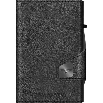 TRU VIRTU Twin Wallet Click & Slide leath. Nappa Black
