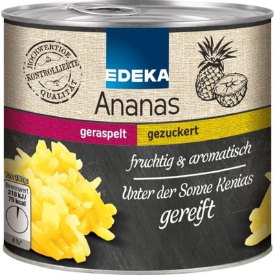 Edeka ananas strouhaný 432 g