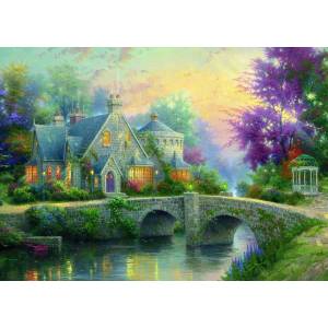 Schmidt Spiele - Puzzle Kinkade: Night mood - 3 000 piese