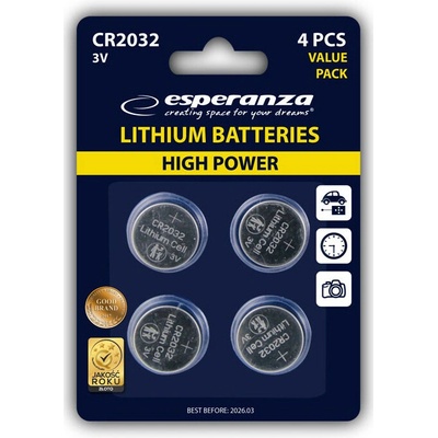 ESPERANZA CR2032 3V 5 ks 5901299958056