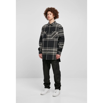 Urban Classics Мъжка карирана риза Urban Classics Long Summit Shirt UB-TB5593-00007 - Черен, размер XXL