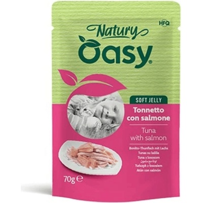 Oasy Natury Soft Jelly tuňák a losos 70 g