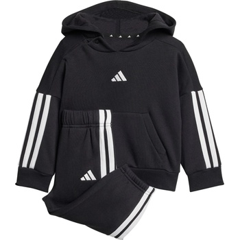 Adidas Детско яке за тренировка adidas Kid's Essentials Jogger Hooded Training jacket - Black / White - размер 98 (EU) (704-6487-0116)