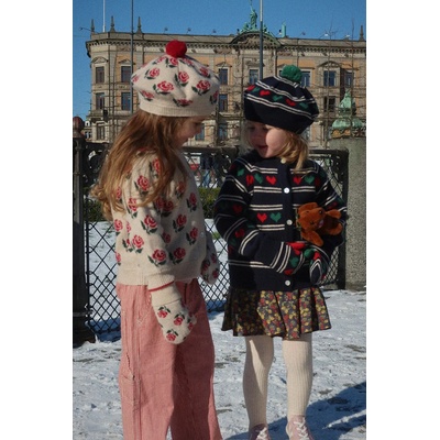 Konges Sløjd Детска жилетка с въ; на Konges Sløjd BELOU KNIT COLLAR CARDIGAN (KS104226.PreSpring)