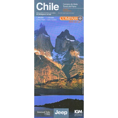 Chile Campos del Hielo Torres del Paine 1:400 t voděodoln