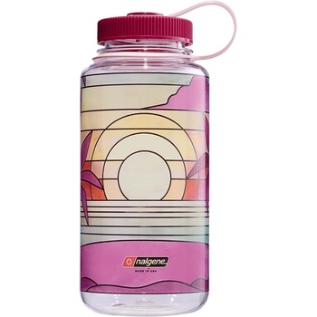 Nalgene Wide Mouth 1l Clear Stained Glass Цвят: розов
