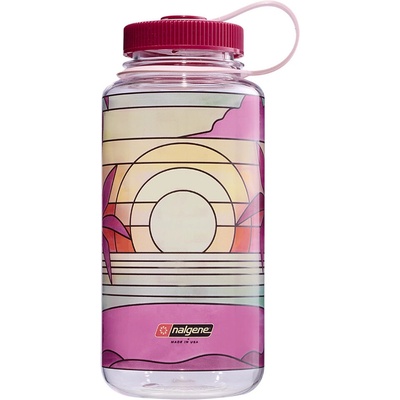 Nalgene Wide Mouth 1l Clear Stained Glass Цвят: розов