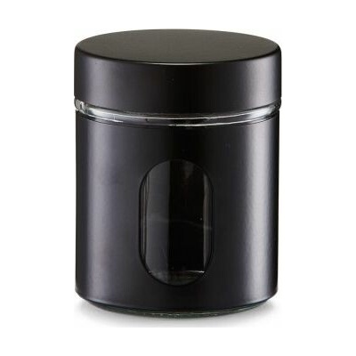 Zeller Kovová Kulatá nádoba Černá 600 ml