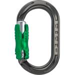 DMM Карабинер за екипировка Dmm XSRE Locksafe Gear carabiner - Titanium / Green - размер 35 x 60 mm (324-0070-0411)