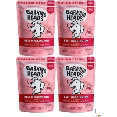 Barking Heads Beef Waggington 4 x 300 g