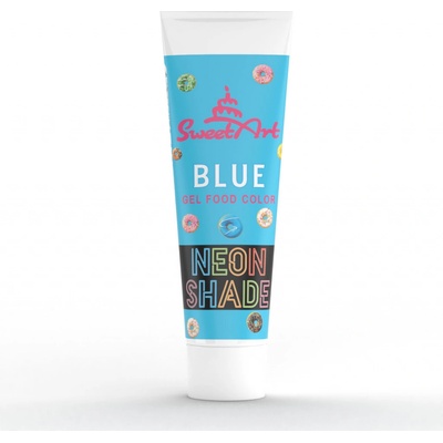 SweetArt gélová farba neonová efekt Blue 30 g