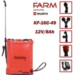 FARM Акумулаторна пръскачка 16 л, FARM KF-16C-49 By Wurth, 12V, 8Ah, 5.5 bar (KF-16C-49) Градинска пръскачка