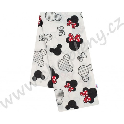 New Baby Flanelová plena s potiskem bílá Minnie