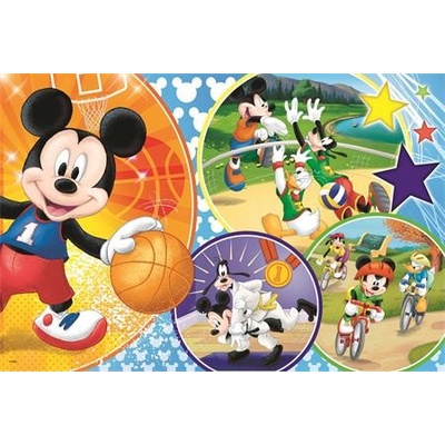 Trefl Mickey Mouse sportuje MAXI 24 dílků