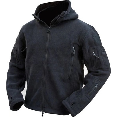 KOMBAT mikina Fleece RECON s kapucí černá
