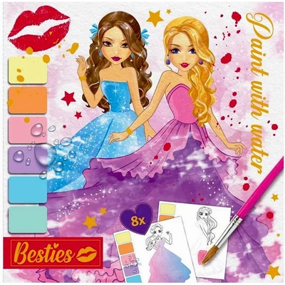 Grafix Vodní omalovánky Besties 8 listů 20x20cm