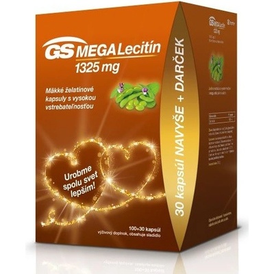 GS MegaLecitín 1325 100+30 kapsúl