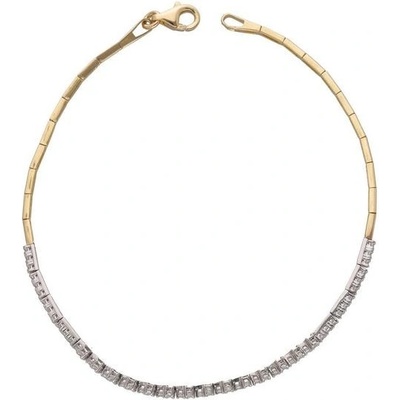 Zlaton náramek bílé zlato 000712009223